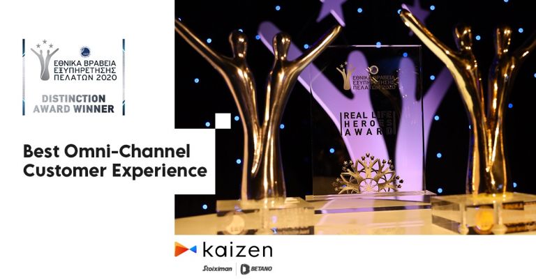 Customer Distinction Award στα Εθνικά Βραβεία Εξυπηρέτησης Πελατών 2020 από την Kaizen Gaming | tovima.gr