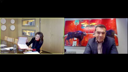 «Ελλάδα 2021» : Τηλεδιασκέψεις Αγγελοπούλου με τους αρχηγούς των κομμάτων