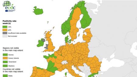Κορωνοϊός : Πρώτη χαραμάδα αισιοδοξίας – «Πράσινη» η Ελλάδα στον χάρτη θετικότητας