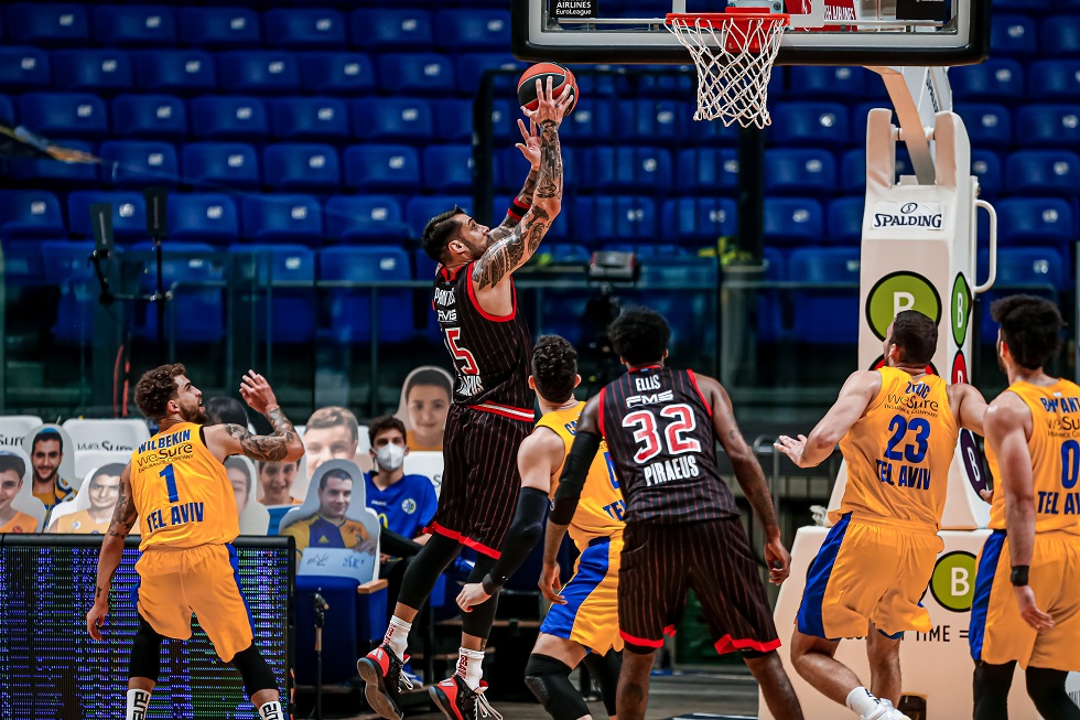 Μεγάλη νίκη του Ολυμπιακού 89-87 την Μακάμπι στο Τελ Αβίβ