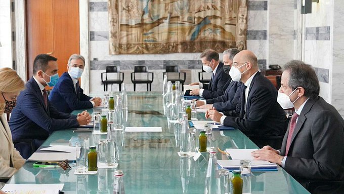 Δένδιας σε Ντι Μάιο: Θα επιθυμούσαμε ισχυρότερη στήριξη έναντι της Τουρκίας