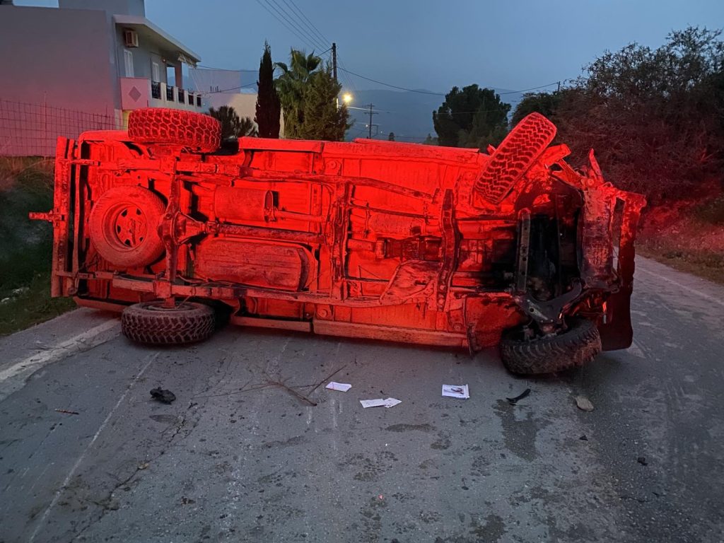 Κρήτη : Βίντεο – ντοκουμέντο του MEGA από το τροχαίο με θύματα μάνα και κόρη