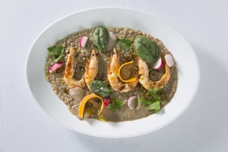 Ριζότο με γαρίδες σοτέ