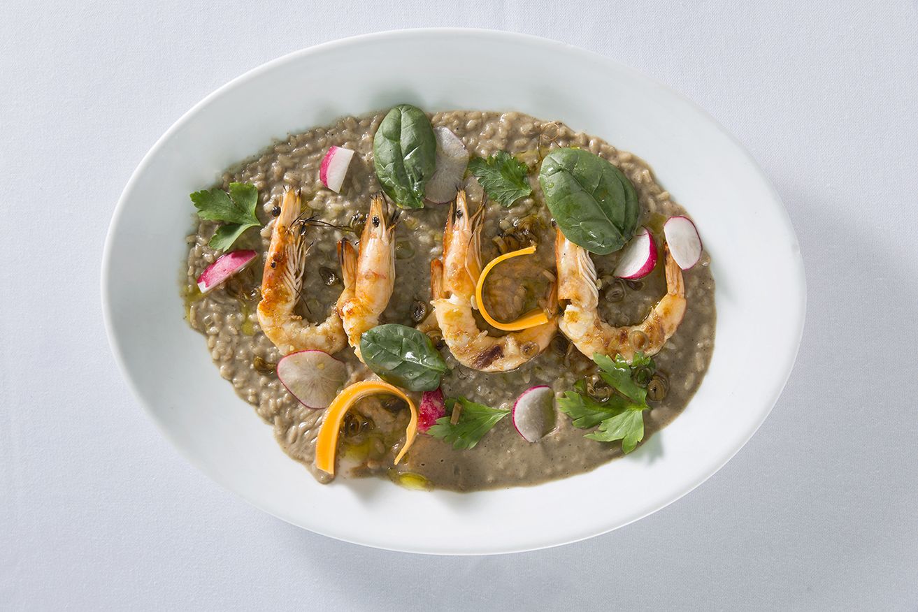 Ριζότο με γαρίδες σοτέ