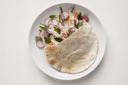 Αραβική πίτα με κοτόπουλο