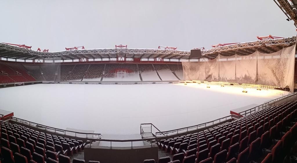 Απίστευτο θέαμα : Δέκα πόντους χιόνι στο «Γεώργιος Καραϊσκάκης»