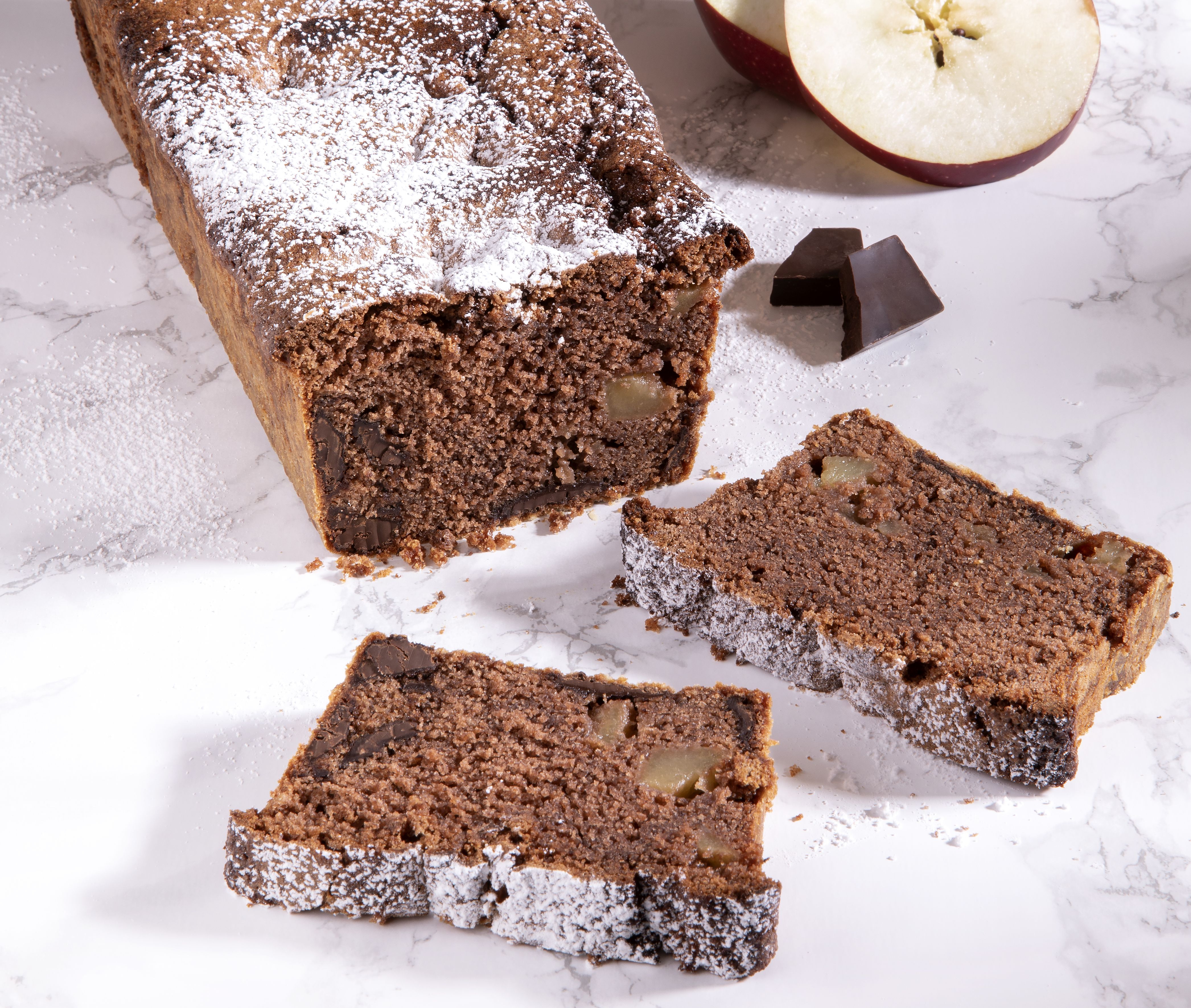 Κέικ με μήλο και σοκολάτα