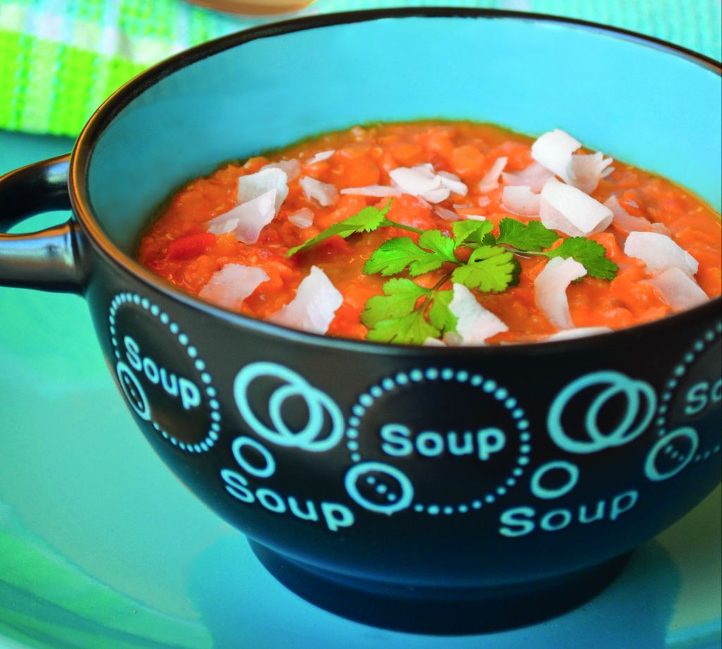 Σούπα με κόκκινες φακές