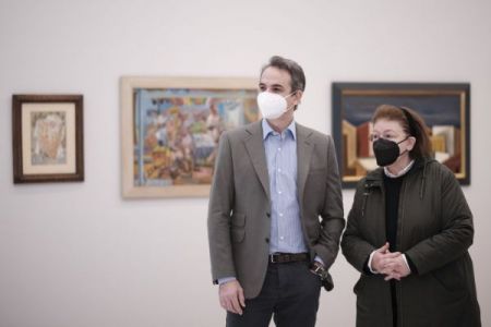 Επίσκεψη Μητσοτάκη στην ανακαινισμένη Εθνική Πινακοθήκη