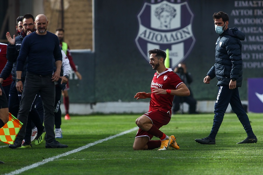 «Διπλό» ελπίδας για τη Λάρισα 2-0 τον Απόλλωνα Σμύρνης