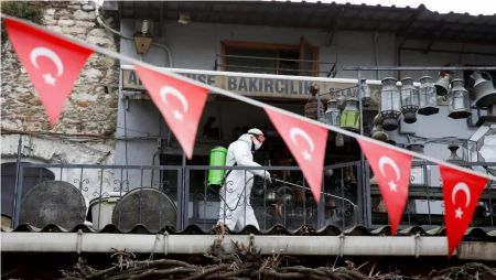 Ο κορωνοϊός σφυροκοπά και την Τουρκία:  Πάνω από 100 οι νεκροί σε 24 ώρες