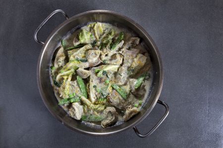 Γλώσσα μοσχαρίσια με αγκινάρες