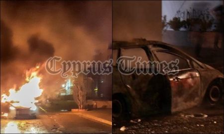 Πάσχα: Κόλαση στην Κύπρο μετά την Ανάσταση – Καμένα περιπολικά και μολότοφ