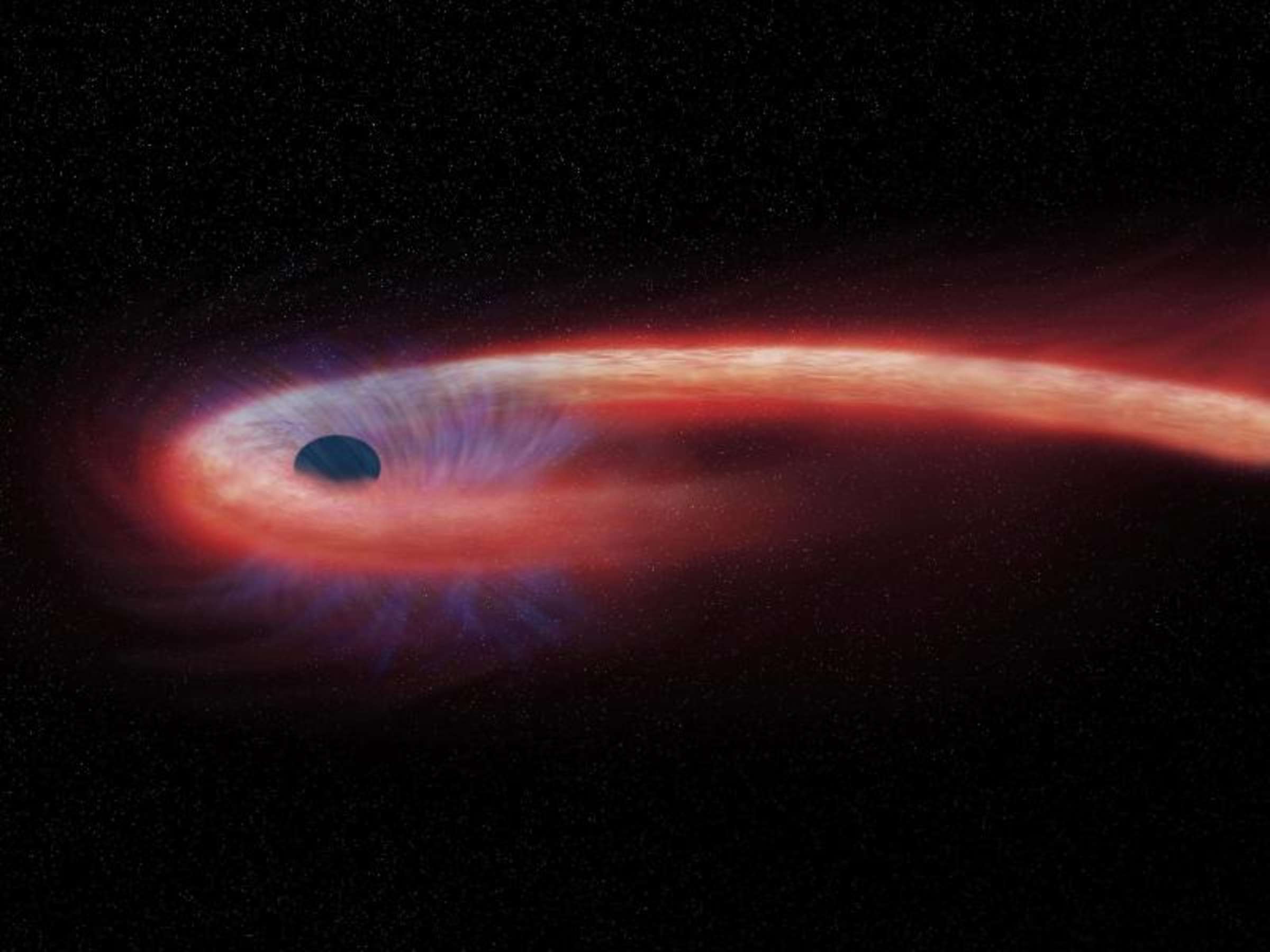 Μαύρη τρύπα συνελήφθη να καταπίνει άστρο στο μέγεθος του Ήλιου