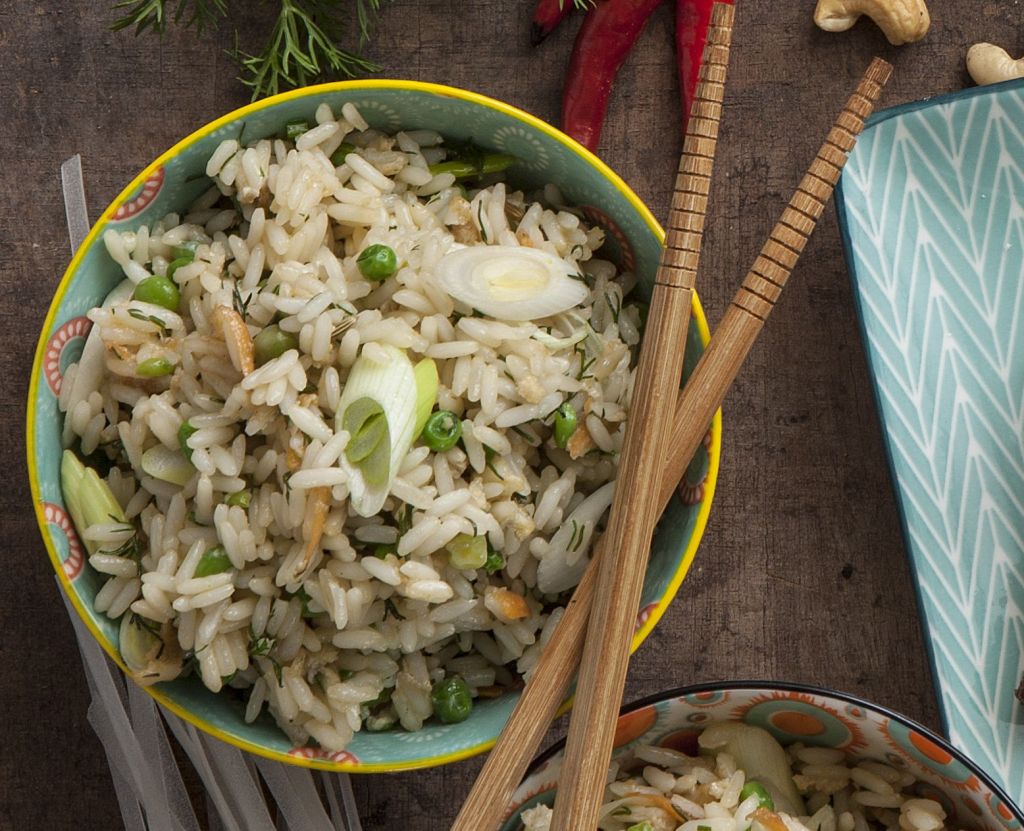 Τηγανητό ρύζι με αρακά