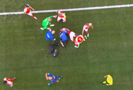 EURO2020: Εικόνες που κόβουν την ανάσα από την κατάρρευση του Έρικσεν