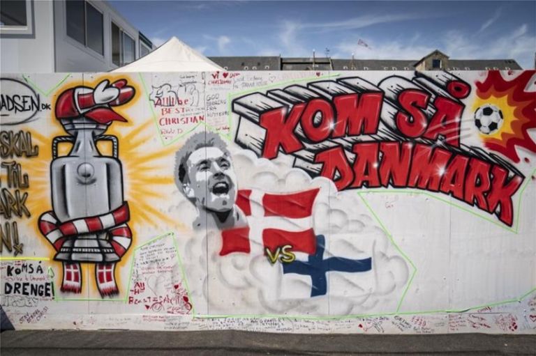 Euro 2020: Η Κοπεγχάγη γέμισε με γκράφιτι του Έρικσεν