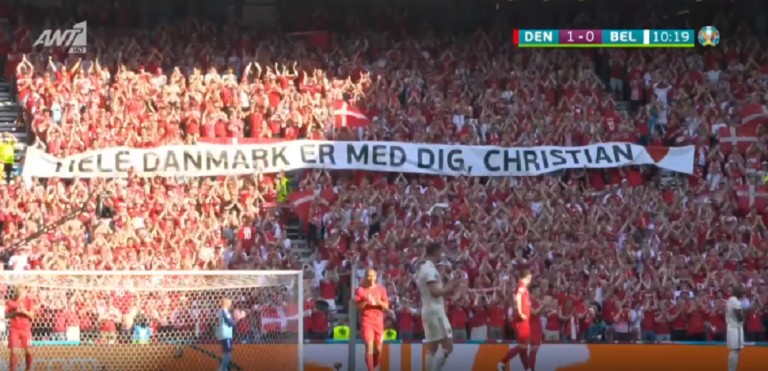 Ανατριχίλα στο Δανία – Βέλγιο: Διακοπή στο 10′ για να χειροκροτηθεί ο Έρικσεν
