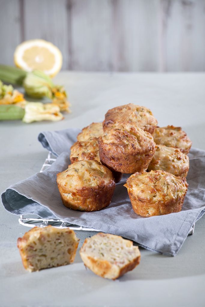 Μάφιν με κολοκύθι, προσούτο και γραβιέρα Κρήτης