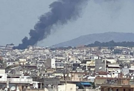 Θεσσαλονίκη:  Φωτιά κοντά στα κοιμητήρια του Ευόσμου