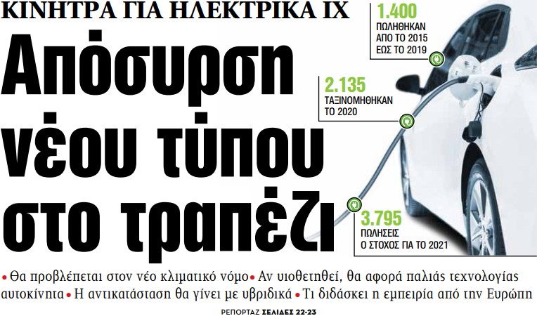 Στα «ΝΕΑ» της Δευτέρας: Απόσυρση νέου τύπου στο τραπέζι | tovima.gr
