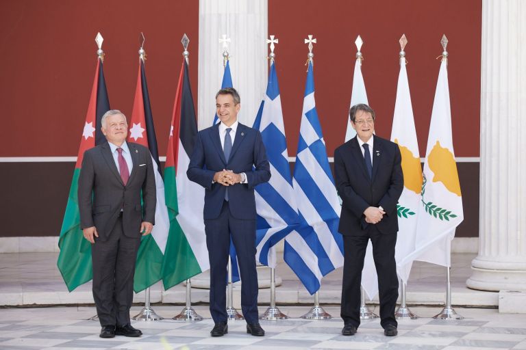Κοινή δήλωση Ελλάδας – Ιορδανίας – Κύπρου: Στήριξη σε δίκαιη λύση του Κυπριακού | tovima.gr