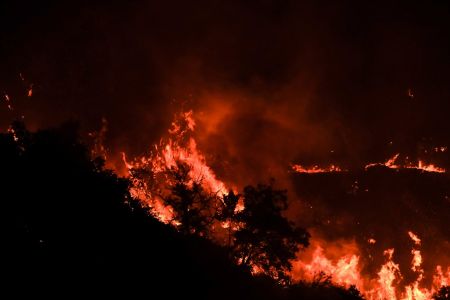 Φωτιά στη Βαρυμπόμπη – Αγωνία και για το Κρυονέρι – «Μάχη» για να μην περάσουν οι φλόγες στον οικισμό