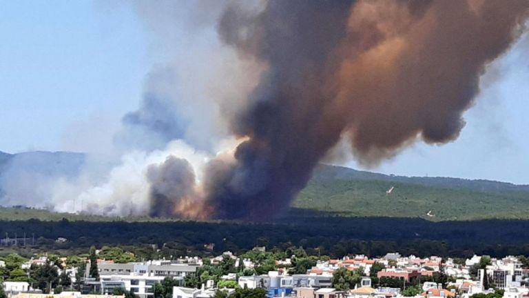 Φωτιά στη Βαρυμπόμπη – Εκκενώθηκε κατασκήνωση | tovima.gr