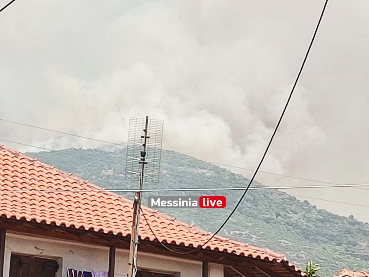 Μεσσηνία – Η φωτιά πλησιάζει προς το χωριό Καρνάσι – Δραματικές στιγμές