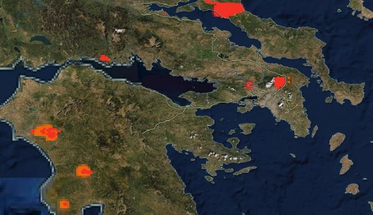 Η Ελλάδα φλέγεται – Απίστευτη απεικόνιση της NASA με τις πυρκαγιές | tovima.gr