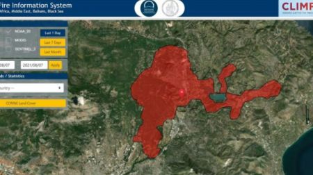 Φωτιές – Πόσα στρέμματα κάηκαν σε Αττική και Εύβοια [Χάρτης]