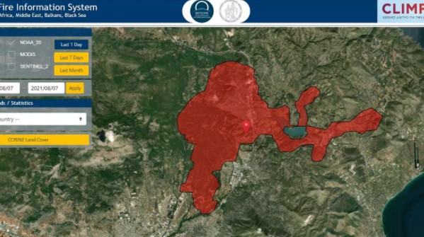 Φωτιές – Πόσα στρέμματα κάηκαν σε Αττική και Εύβοια [Χάρτης] | tovima.gr