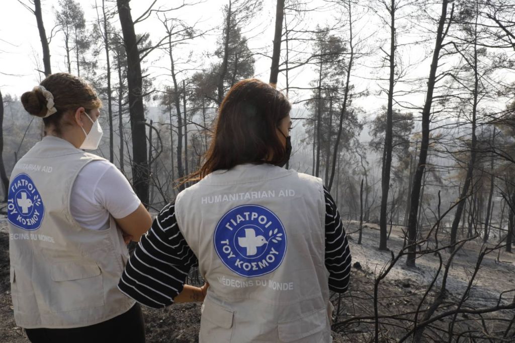 Οι Γιατροί του Κόσμου στο πλευρό των πυρόπληκτων