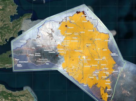 Φωτιά – Η καταστροφή στην Εύβοια μέσα από το σύστημα Copernicus – Η καμένη έκταση από ψηλά