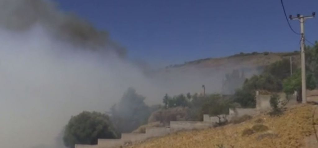 Φωτιά στο Μαρκάτι – Μήνυμα από το 112 για εκκένωση