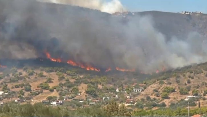 Keratea – Raging fiery front – Lavreotiki mayor talks of arson | tovima.gr