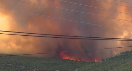 Φωτιά στα Βίλια – Εκκενώνεται ο οικισμός Βενίζα – Μήνυμα από το 112