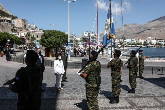 Στην Κάλυμνο η Σακελλαροπούλου για την επέτειο της Ναυμαχία του Γέροντα