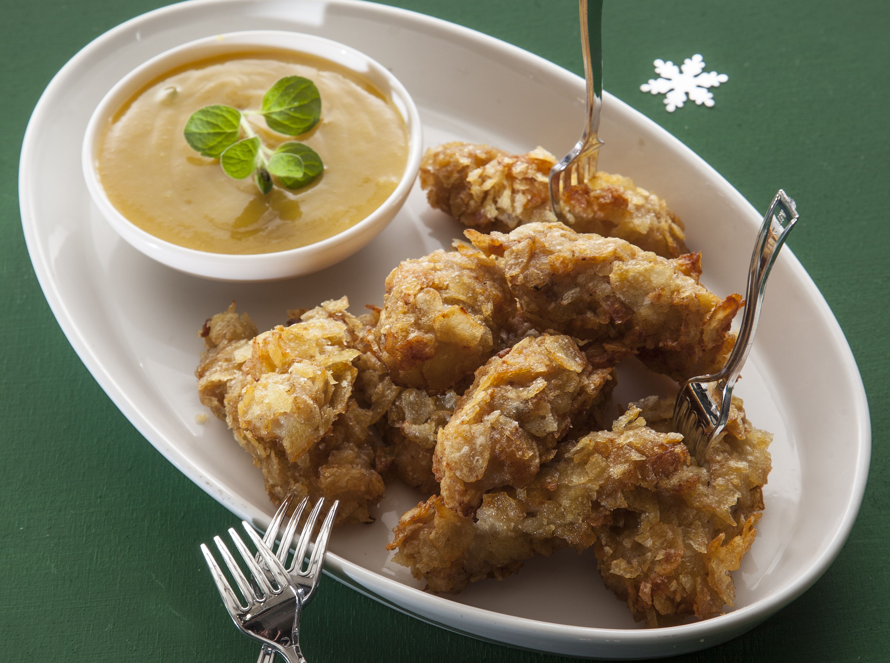 Τραγανές μπουκιές κοτόπουλου