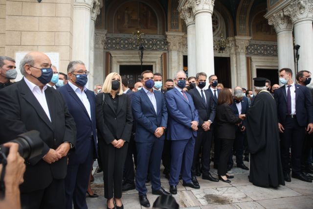 Μίκης Θεοδωράκης – Οι πολιτικοί αρχηγοί στον αποχαιρετισμό του οικουμενικού Έλληνα