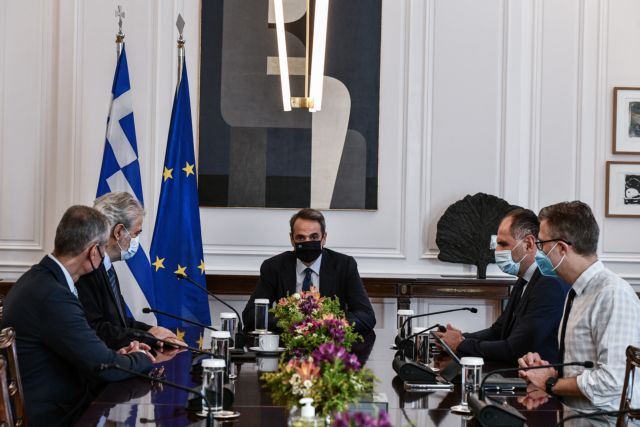 Μητσοτάκης – Θα οικοδομήσουμε μία υποδομή που θα γίνει πρότυπο στην Ευρώπη – Σύσκεψη με Στυλιανίδη και Τουρνά