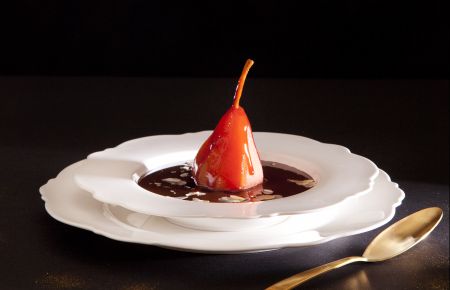 Σούπα σοκολάτας με αχλάδια