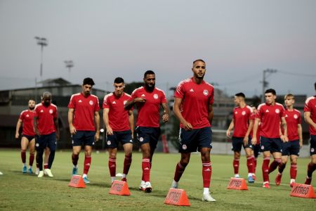 «Κλικ» από την προπόνηση του Ολυμπιακού