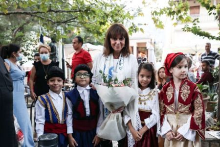 Επίτιμη δημότης Βιάννου η Σακελλαροπούλου  – Ζωντανή η μνήμη της συμφοράς και της αντίστασης στο ναζισμό