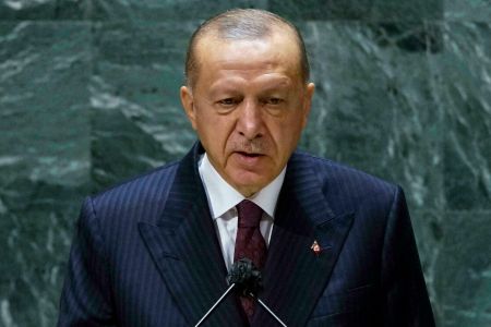 Erdogan issues thinly veiled call for two-state Cyprus solution at UN General Assembly