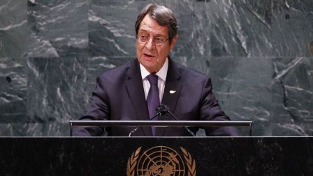 President of Cyprus blasts Turkey at UN, calls for settlement talks in UN framework