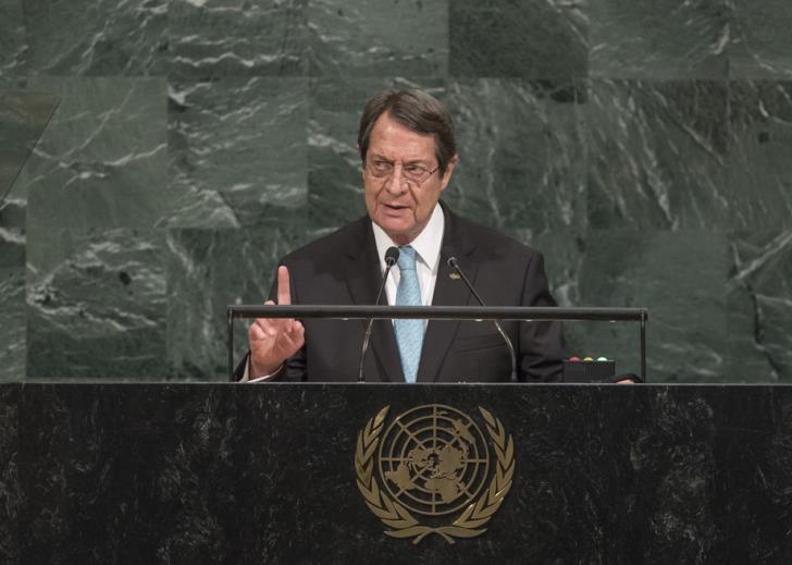 Anastasiades tells UN General Assembly he is ready for resumption of Cyprus talks | tovima.gr
