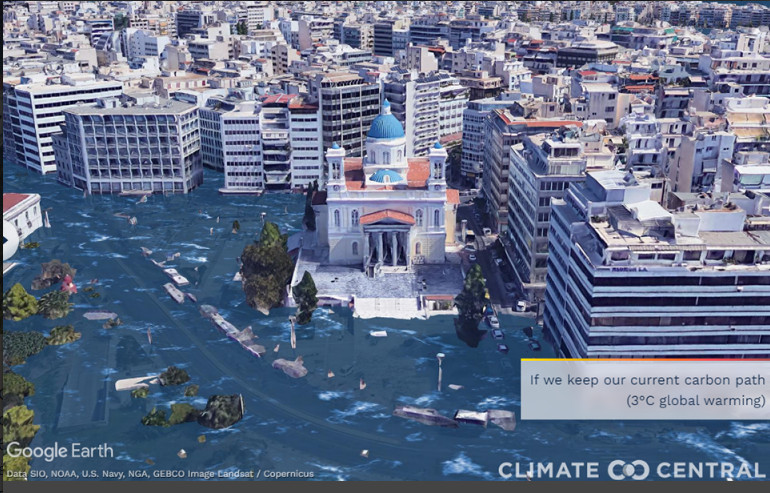 Εφιαλτικές εικόνες από το μέλλον του πλανήτη – Πώς θα είναι η Θεσσαλονίκη και ο Πειραιάς