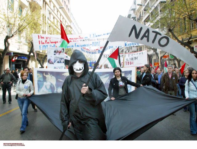 Θεσσαλονίκη – Αντοπολεμική συγκέντρωση ενάντια στην αμυντική συμφωνία Ελλάδος – ΗΠΑ