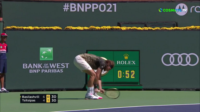 Ξέσπασε στη ρακέτα του ο Τσιτσιπάς – Δείτε το βίντεο